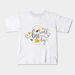 Bee world day Kids T-Shirt